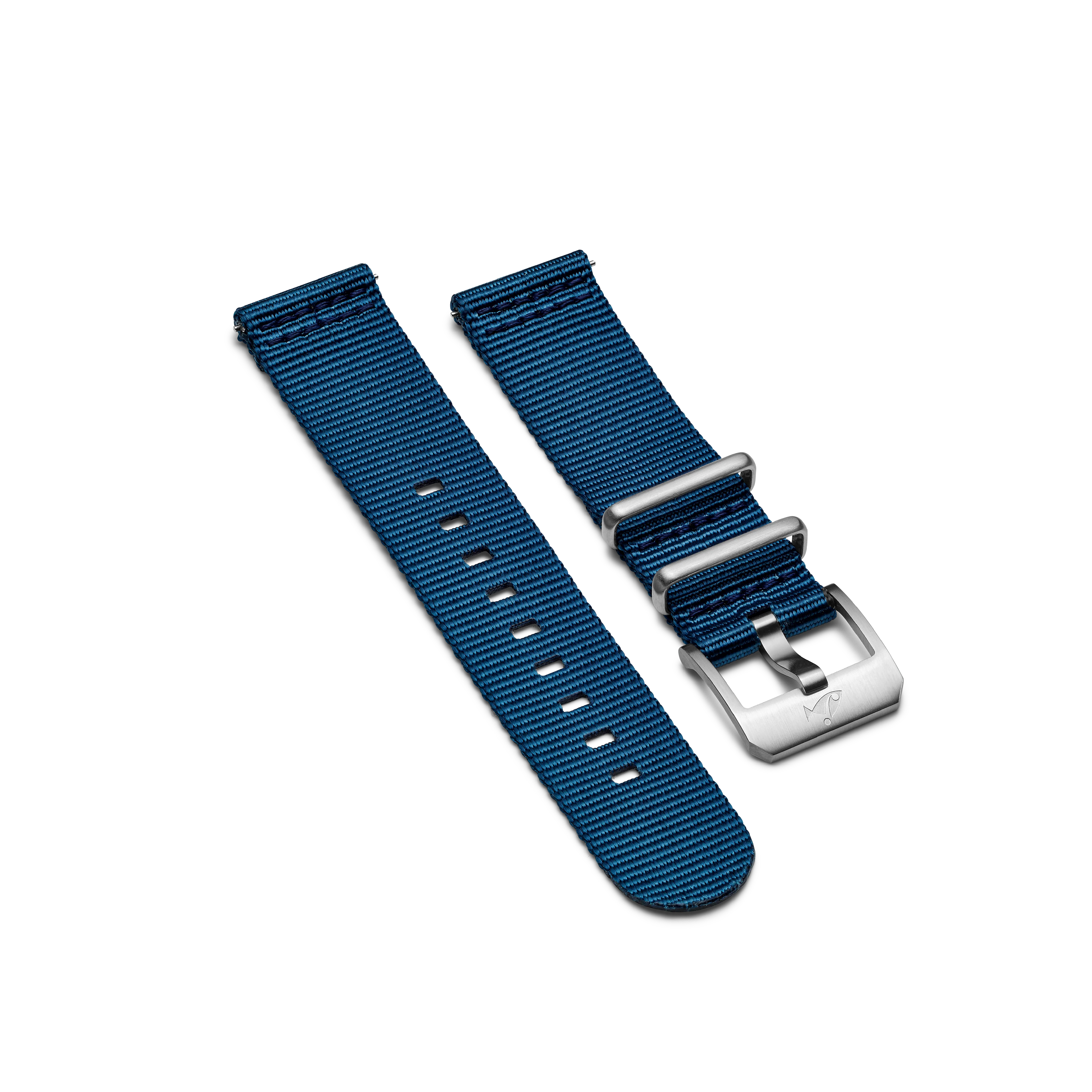 NATO strap with pin buckle, Navy blue